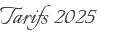 Tarifs 2026